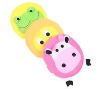 Gogogmee 3Pcs Cute Animal Bath Sponges for Boy Girl Soft and Absorbent Bath Scrubbers for Daily Bathing Routine Cow Duck Frog Colors