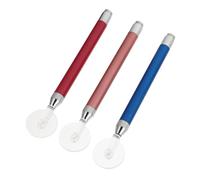 Gogogmee 3pcs Diamond Drill Pen with Roller Wheel Tip Rhinestone DIY Tool for Round Square Gems Versatile Dotting Point Pen with Light for Crafting Photo Albums Mobile Cases Random Color
