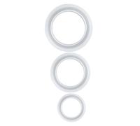 Gogogmee 3pcs DIY Silicone Bracelet Mold for Crystal Epoxy Bangle Casting Moulds with Inner Easy to Clean and Store for Handmade Jewelry Crafting and DIY Projects