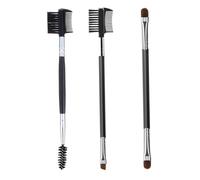 Gogogmee 3pcs Double-ended Eyebrow and Eyelash Comb Brush Portable Beauty Tools for Multifunctional Makeup Brushes for Travel and Daily Use
