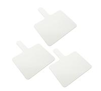 Gogogmee 3pcs Double Sided Dry Erase Answer Paddles Handheld Whiteboards for Classroom Interaction Reusable Scoring Boards for Students Math English Games Meetings Voting