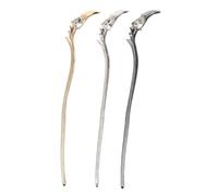 Gogogmee 3pcs Dragon Hair Sticks Alloy Hanfu Hair Accessories for Women in Gold Silver Black Traditional Chinese Style