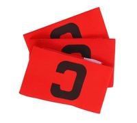 Gogogmee 3pcs Elastic Soccer Captain Armbands for Football Team Leaders Drop Red Armband Bands for Youth Adult Sports Training Comfortable Football Leadership Gear