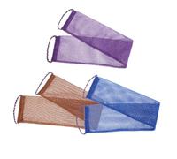 Gogogmee 3Pcs Exfoliating Body Skin with Comfortable Net for Home Bath Use Deep Cleansing Scrubber for Arms Legs Back Easy to Clean and Smooth Skin