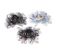 Gogogmee 3pcs Flower Claw Clips Lightweight Floral Hairpins for Women Versatile Small Artificial Flower Hair Clips for All Hair Types Comfortable Jaw Barrettes for Summer Party and Everyday