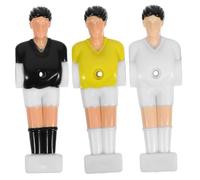 Gogogmee 3Pcs Foosball Player Dolls Replacement for Table Football Game Accessories Smooth Plastic Foosball Machine Parts Compatible with Standard Rods Easy Install Football Table Players