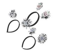 Gogogmee 3pcs Glowing Bat Pumpkin Ghost Hair Hoops Lightweight Halloween Headbands for Party Cosplay with Automatic Night Glow and Detailed Wing Design