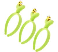 Gogogmee 3pcs Green Grass Bee Headband Funny Halloween Accessories Adults Cute Plant Headwear for Party