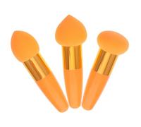 Gogogmee 3pcs Handheld Beauty Makeup Sponge Pen Soft Skin-friendly Facial Cosmetic Puff for Foundation and Powder Application Washable Dual-use Makeup Blender Sponges for Natural Smooth