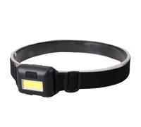Gogogmee 3pcs LED Headlamp Lightweight Running Camping Headlight for Outdoor Activities Plastic Mini Headlight Without Battery Black
