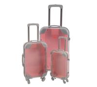 Gogogmee 3pcs Mini Eyelash Storage Case Pink Portable Abs Material False Lash Organizer with Retractable Handle Shockproof Makeup Container for Travel and Daily Use