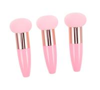 Gogogmee 3pcs Mushroom Head Makeup Sponges with Handle for Foundation and Powder Application Versatile and Gentle Cosmetic Tools for Smooth Blending and Blush for All Skill Levels