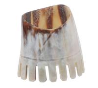 Gogogmee 3pcs Natural Horn Hair Comb for Women Wide Tooth Comb for Curly Hair Dandruff Relief Random Color