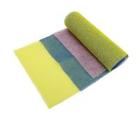 Gogogmee 3pcs Nylon Bath Towel Exfoliating Scrubbers Skin Cleansing Washcloth for Shower Back Scrubber