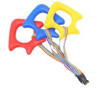 Gogogmee 3Pcs Preschool Walking Rope with Round Handles Safety Leash for Outdoor Kindergarten Use Bright Colored Transition Rope for Organized and Walking