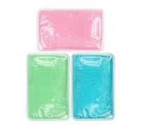 Gogogmee 3pcs Reusable Cold Compress Gel Packs with Hot Compress Therapy Pack for Shoulder and Head Relief Double-Sided Ice for Injury and Muscle Swelling