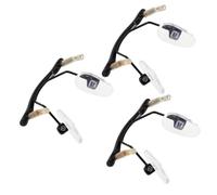 Gogogmee 3PCS Rimless Glasses Bridge Support Kit Single Hole Nose Bridge Connector for Frameless Eyewear Nose Pad Replacement for Secure Eyeglass Frame Repair