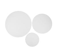 Gogogmee 3pcs Round Cotton Canvas Painting Frames Fine Texture Stretched Oil Paint Boards for Artists Surface for Studio and Gallery Use