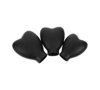 Gogogmee 3pcs Silicone Makeup Brush Protective Caps Reusable Head Covers for Various Dustproof Cosmetic Brush Guards for Travel and Drying Black