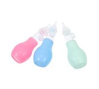 Gogogmee 3Pcs Silicone Nasal Comfortable Nose Suction Removers for Boy Girl Mixed Colors Easy to Clean One Way Air Intake to Prevent Reflux