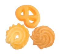 Gogogmee 3pcs Simulated Cookie Models Photo Props Set with Windmill, Sunflower, and Heart Shapes for Dessert Display and Food Photography Decoration