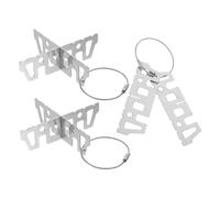 Gogogmee 3pcs Stainless Steel Stove Stand Portable Alcohol Pot Holder Camping Burner Rack for Outdoor Hiking Picnic Compatibility Efficient Combustion