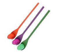 Gogogmee 3Sets Wooden Balancing Training for Sensory Balancing Game with Spoon Ball Random Colors for Kindergarten Activities and Outdoor Fun