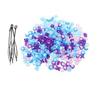 Gogogmee 4 Bags Hair Beads for Braids - Candy Color Assorted Dreadlock Beads Hair Jewelry Accessories for Kids - Large Hole Braids Accessories