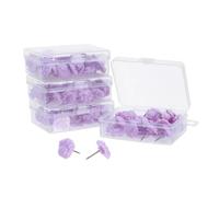 Gogogmee 4 Boxes Cute Animal Paw Push Pins Metal Thumbtacks for Cork Board Decoration Paw-shaped Bulletin Board Tacks for Office Classroom Home