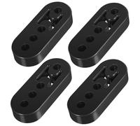 Gogogmee 4 Pcs Car Exhaust System Hangers Rubber Tailpipe Mounts High Strength Shock Absorbent Insulator Brackets Noise Reduction Black