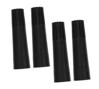 Gogogmee 4 Pcs Plastic Threaded Tip Replacement Adapter for Telescopic Cleaning Poles Secure and Stable Connection for Mop Broom Brush Handles Versatile Household Cleaning Tool Extension