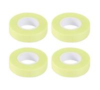 Gogogmee 4 Rolls Breathable Eyelash Tapes Soft Elastic Lash Extension Tapes Non Woven for Comfortable Grafting Skin Friendly Durable Eyelash Patches for Professional Use