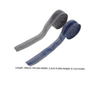 Gogogmee 4 Rolls Hemming Tape Each No Sewing Required Double-sided Adhesive Strip for Trouser Skirt Dress Shortening Washable Seamless Fabric Mending Tape in Black White Gray Blue