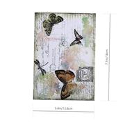 Gogogmee 4 Sets Vintage DIY Material Papers for Scrapbooking Decorative Stationery with English Background Designs for Journal Crafting and Planner Collage