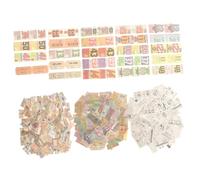 Gogogmee 400pcs Vintage Style Decorative Paper for DIY Crafts Scrapbook Journal Material with Multiple Patterns for Background Craft Photo Albums and Wall Decorations