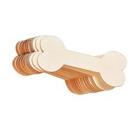Gogogmee 40Pcs Blank DIY Dog Bone Wooden Cutouts Unfinished Craft Tags Smooth Surface for Painting Home Decoration Labels Anniversary and Birthday Boards