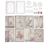 Gogogmee 40pcs Junk Journal DIY Kit with Intricate Pet Material Sheets for Scrapbooking and Crafting, Enhancing Visual Appeal and Inspiring Creativity with Vintage Ballet Dance Style
