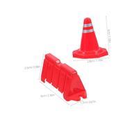 Gogogmee 40pcs Mini Plastic Traffic Cones for Educational Role Play Road Safety Signs Cones for Spatial Imagination Problem Solving Skills and Urban Planning Learning
