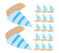 Gogogmee 40Pcs Miniature Sailing Boats Nautical Home Decor Tiny Sailboat Ornaments Coastal Desk Decorations for Ocean Beach Party and Mediterranean Style Interior