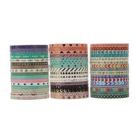 Gogogmee 48 Rolls 3Mm Gold Foil Washi Tape Set Decorative Adhesive Tape for DIY Scrapbook Handbook and Craft Projects 4M Length Each Roll for Journaling and Scrapbooking