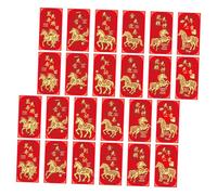 Gogogmee 48pcs Horse Year Red Money Envelopes for Lunar Year Traditional Chinese Red Packets with Foil Design Festive Cash Pouches for Weddings Birthdays and Celebrations