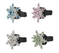 Gogogmee 4pcs Car Accessories Interior Vent Clips Car Air Freshener Stylish Accessory Air Conditioning Vent Clips Snowflake Snowflake