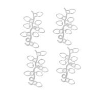 Gogogmee 4pcs Carbon Steel Metal Cutting Dies for DIY Christmas Decorations Delicate Embossing Stencils with Ornament Mold Templates for Card Making and Festive String Light Backgrounds