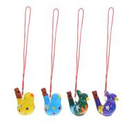 Gogogmee 4pcs Colorful Ceramic Bird Water Whistles for Bathtime Fun and Party Favors Adorable Musical Whistles with Unique Sound Effect Safe Collectible Bird Call Instruments for Adults