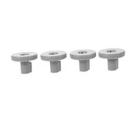 Gogogmee 4pcs Dishwasher Wheel Lower Rack Pulley Roller Compatible for General Lower Dish Rack Roller Replacement Appliance Parts