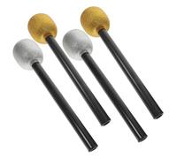 Gogogmee 4Pcs Glitter Pretend Microphone for Lightweight Simulation Props for Costume Parties Cosplay Stage Shows Birthday Favors