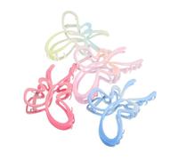 Gogogmee 4pcs Gradient Metal Hair Claw Clips for Thick and Curly Hair Decorative Jaw Clamp Accessories in Pink Blue Blue-green and Rose Red for Women Daily and Special Events