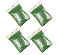 Gogogmee 4Pcs Green Static Grass Flocking Powder for Model Making Supplies, Miniature Garden Vegetation Groups, DIY Fairy Garden Landscape Scenery Material for Railway and Craft Dioramas