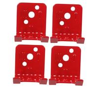 Gogogmee 4pcs Heavy-duty Fire Extinguisher Wall Brackets Fit Mounting Kit Red Holder with Reinforced Construction for Easy Identification and Safety
