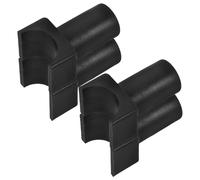 Gogogmee 4pcs Heavy-Duty Plastic Wheelchair Seat Rail Guide Clamp U-Shape Replacement Parts for Transport Chairs Brackets for Seniors and Adults Wheelchair Accessories